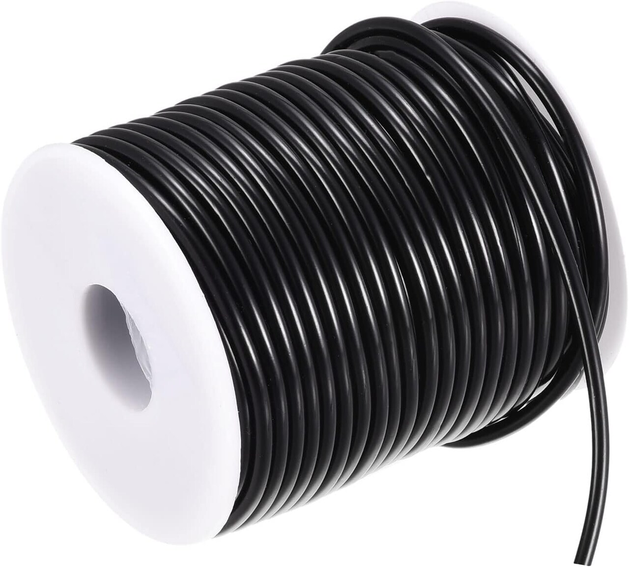 Rubber Cord 27 Yards 1/8" Dia Black Solid Tubing for DIY Craft Making